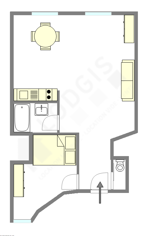 Apartamento París 1° - Plano interactivo