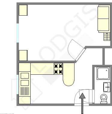 Apartment Paris 18° - Interactive plan