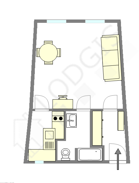 Квартира Париж 4° - Интерактивный план