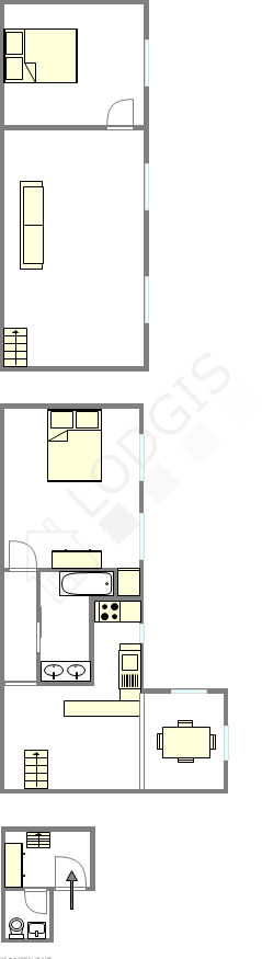 Apartamento París 13° - Plano interactivo