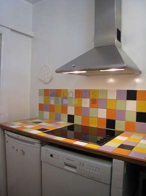 Beautiful kitchen of 3m² with tilefloor