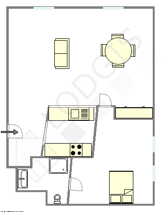 Apartment Paris 4° - Interactive plan