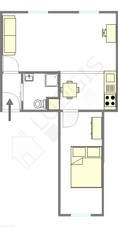 Apartment Paris 10° - Interactive plan
