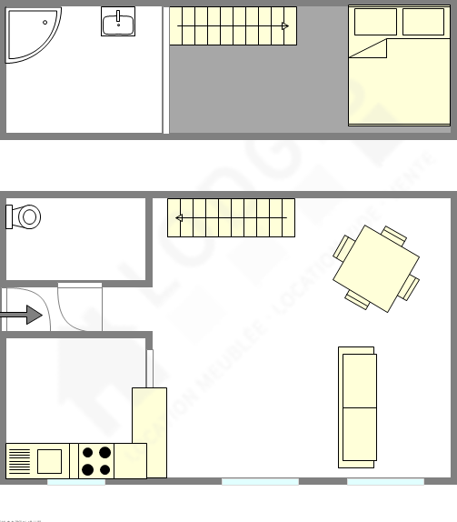 Appartamento Parigi 10° - Piantina interattiva