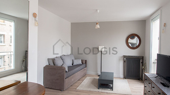 Living room facing the road