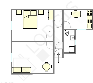 Apartment Aubervilliers - Interactive plan