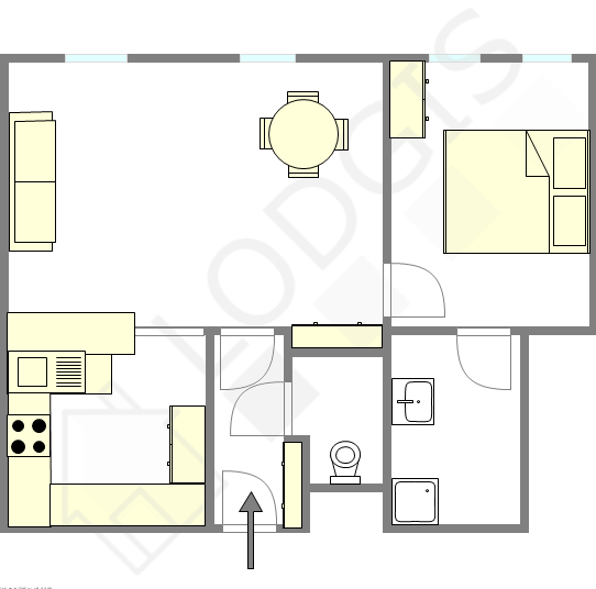 Квартира Париж 16° - Интерактивный план