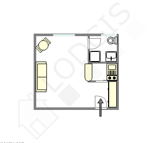 Apartment Paris 18° - Interactive plan