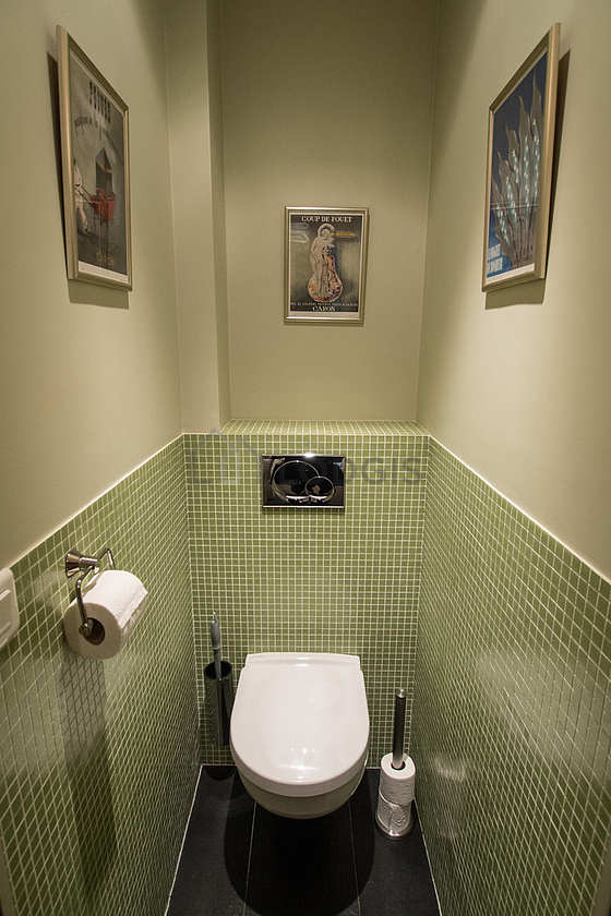Toilets separated from the bathroom