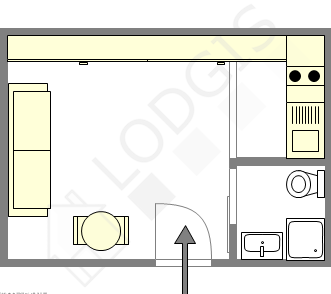 Квартира Париж 17° - Интерактивный план