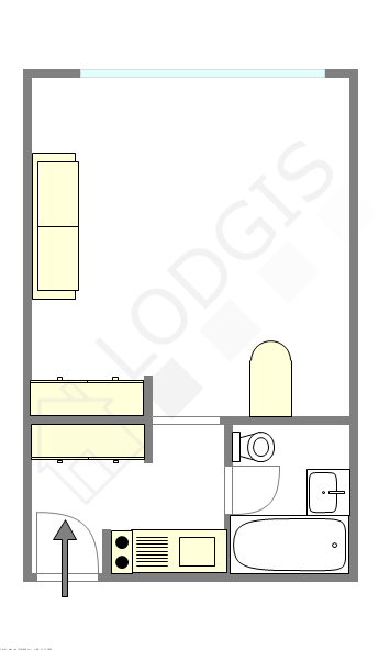 Apartment Paris 15° - Interactive plan