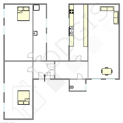 Apartment Paris 10° - Interactive plan
