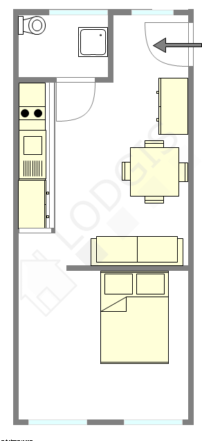 Apartment Paris 6° - Interactive plan