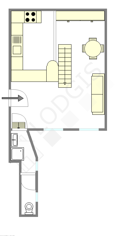 Квартира Париж 4° - Интерактивный план