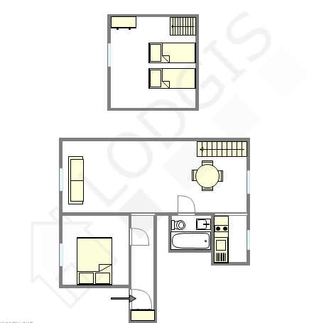 Duplex Hauts de seine Sud - Plan interactif