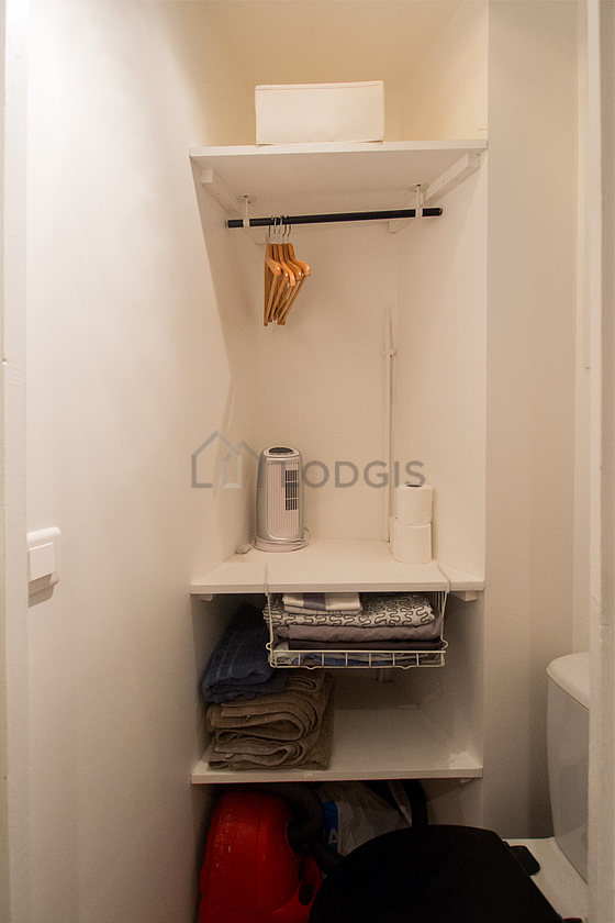 Toilets separated from the bathroom