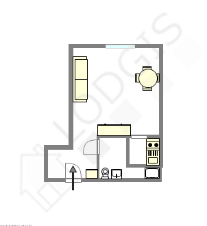 Apartment Paris 18° - Interactive plan