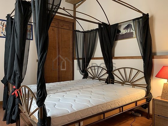 Bedroom with windows