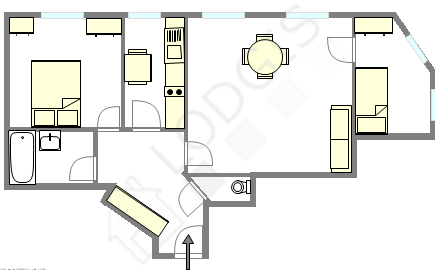 Appartement Paris 5° - Plan interactif