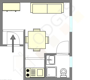 Квартира Париж 17° - Интерактивный план