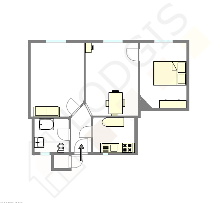 Apartamento Paris 9° - Plano interativo