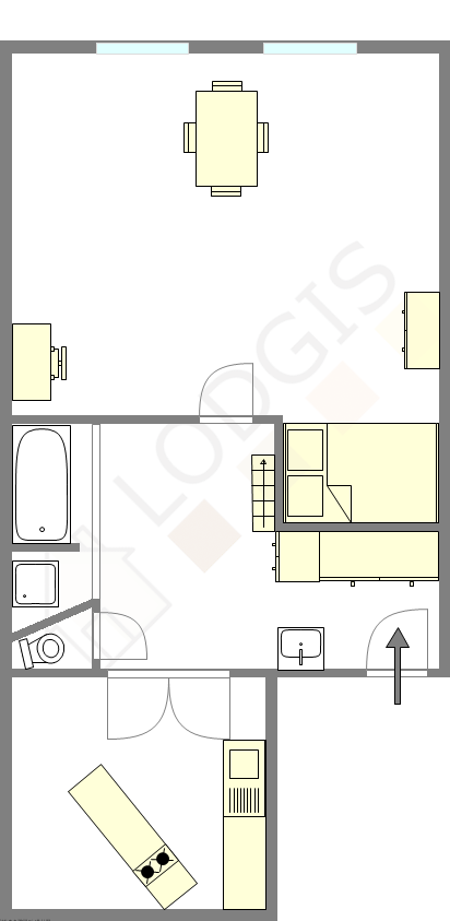 Wohnung Paris 6° - Interaktiven Plan