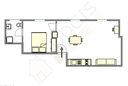 Wohnung Paris 18° - Interaktiven Plan