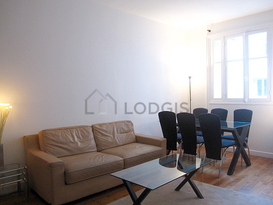 Living room with wooden floor