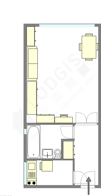 Apartamento París 14° - Plano interactivo