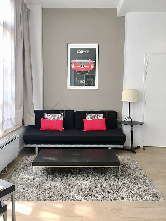 Very quiet living room furnished with 1 sofabed(s) of 140cm, tv, hi-fi stereo