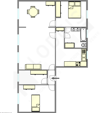 Apartment Puteaux - Interactive plan