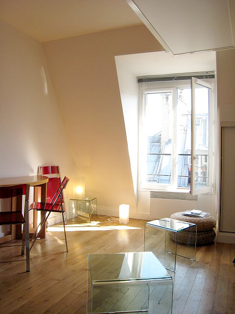 Living room with wooden floor