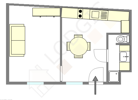 Квартира Париж 4° - Интерактивный план