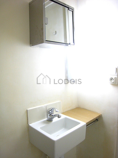 Bathroom with tile floor