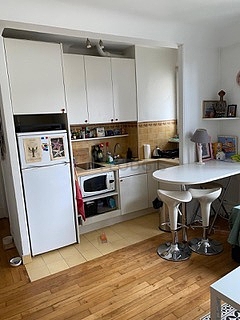 Beautiful kitchen with tile floor