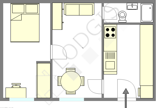 Квартира Париж 12° - Интерактивный план