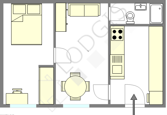 Appartement Paris 12° - Plan interactif