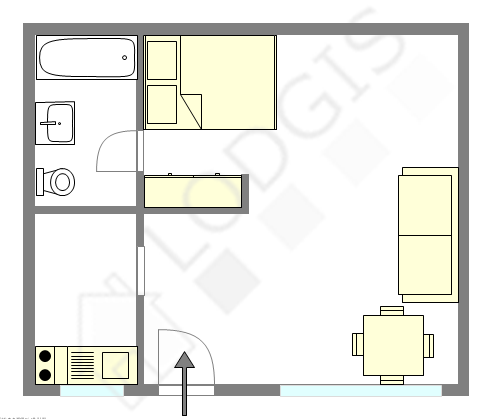 Appartement Paris 16° - Plan interactif