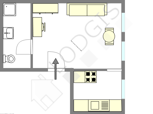 Appartement Paris 6° - Plan interactif