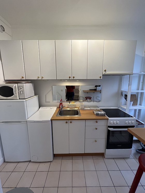 Beautiful kitchen with tile floor