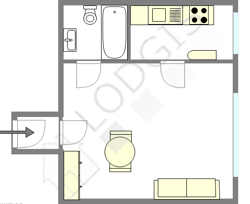 Apartment Paris 7° - Interactive plan
