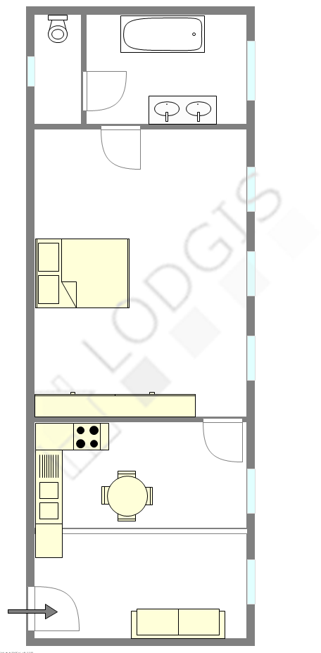 Wohnung Saint-Cloud - Interaktiven Plan