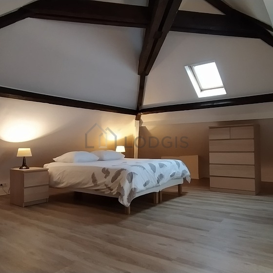 Living room with wooden floor