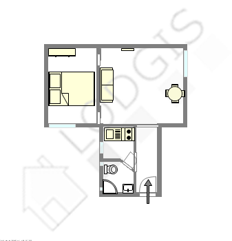 Apartment Paris 18° - Interactive plan