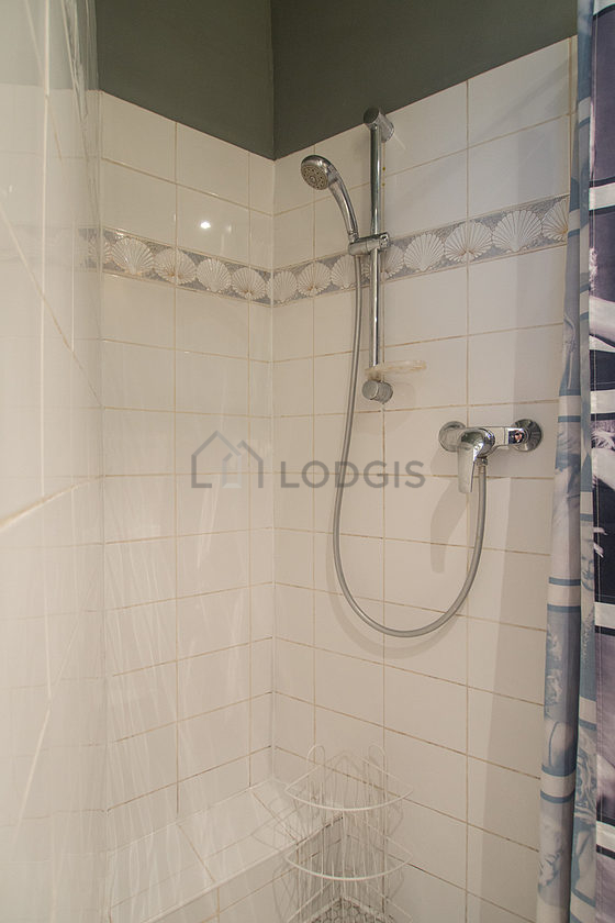 Bathroom with tile floor