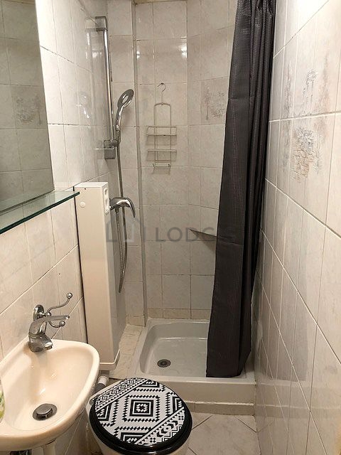 Bathroom with tile floor