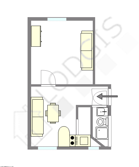 Квартира Париж 11° - Интерактивный план