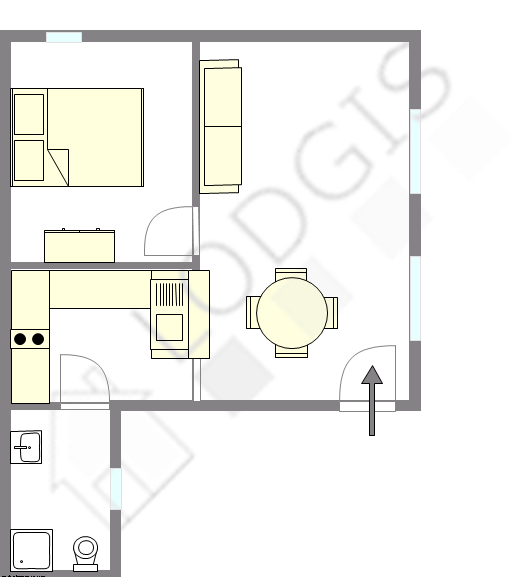 Квартира Париж 1° - Интерактивный план