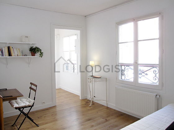 Bright bedroom equipped with desk, wardrobe, cupboard, 1 chair(s)