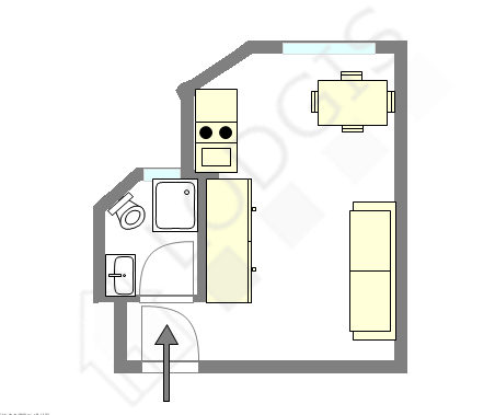 Квартира Париж 15° - Интерактивный план